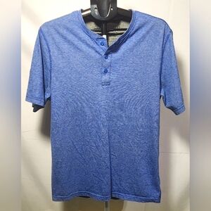 🌸 3/$25 🌸 Weatherproof Vintage 1948 Blue Casual Henley Shirt-Size Large